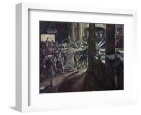 Jesus Taken Before Annas-James Tissot-Framed Giclee Print