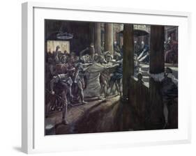 Jesus Taken Before Annas-James Tissot-Framed Giclee Print