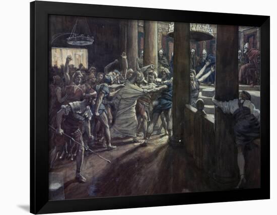 Jesus Taken Before Annas-James Tissot-Framed Giclee Print