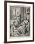 Jesus Talks with Mary While Martha Does Housework-Heinrich Hofmann-Framed Photographic Print