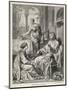 Jesus Talks with Mary While Martha Does Housework-Heinrich Hofmann-Mounted Photographic Print