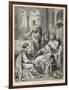 Jesus Talks with Mary While Martha Does Housework-Heinrich Hofmann-Framed Photographic Print