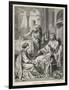 Jesus Talks with Mary While Martha Does Housework-Heinrich Hofmann-Framed Photographic Print