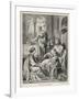 Jesus Talks with Mary While Martha Does Housework-Heinrich Hofmann-Framed Premium Photographic Print