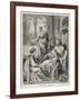 Jesus Talks with Mary While Martha Does Housework-Heinrich Hofmann-Framed Premium Photographic Print