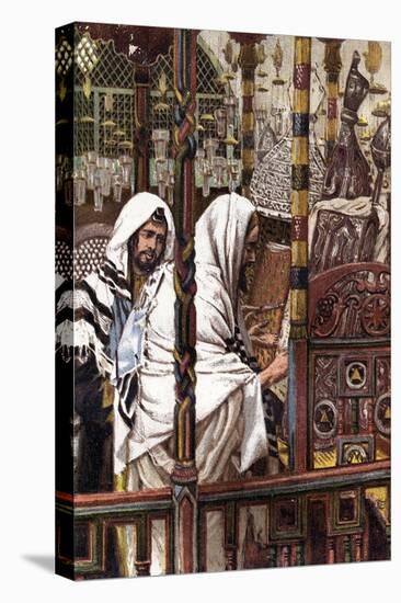 Jesus Teaching in the Synagogue, C1897-James Jacques Joseph Tissot-Stretched Canvas