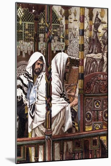 Jesus Teaching in the Synagogue, C1897-James Jacques Joseph Tissot-Mounted Giclee Print