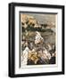 Jesus Teaching on the Sea Shore, C1890-James Jacques Joseph Tissot-Framed Giclee Print