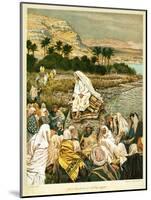 Jesus Teaching on the Sear Shore - St Mark - Bible-James Jacques Joseph Tissot-Mounted Giclee Print