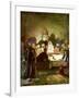 Jesus tells his disciples that he will be betrayed - Bible-William Brassey Hole-Framed Giclee Print