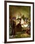 Jesus tells his disciples that he will be betrayed - Bible-William Brassey Hole-Framed Giclee Print