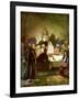 Jesus tells his disciples that he will be betrayed - Bible-William Brassey Hole-Framed Giclee Print