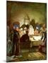 Jesus tells his disciples that he will be betrayed - Bible-William Brassey Hole-Mounted Premium Giclee Print