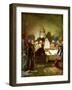 Jesus tells his disciples that he will be betrayed - Bible-William Brassey Hole-Framed Giclee Print