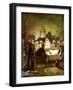 Jesus tells his disciples that he will be betrayed - Bible-William Brassey Hole-Framed Giclee Print