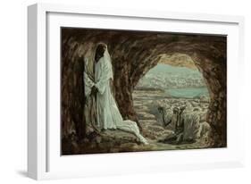 Jesus Tempted in the Wilderness-James Tissot-Framed Giclee Print