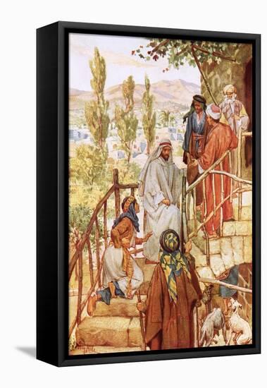 Jesus Testing the Faith of a Woman-William Brassey Hole-Framed Stretched Canvas