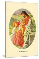 Jesus, The Children's Friend-Plockhorst-Stretched Canvas