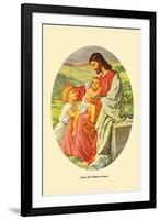 Jesus, The Children's Friend-Plockhorst-Framed Art Print