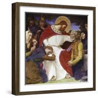 Jesus the Comforter-August Andreas Jerndorff-Framed Giclee Print