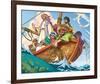 Jesus the Fisherman-null-Framed Art Print