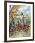 Jesus the Fisherman-Bev Lopez-Framed Art Print