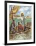 Jesus the Fisherman-Bev Lopez-Framed Art Print