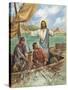 Jesus the Fisherman-Bev Lopez-Stretched Canvas