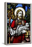 Jesus the Good Shepherd, 19th century stained glass in St. John's Anglican church, Sydney-Godong-Framed Photographic Print