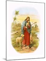 Jesus, the Good Shepherd-English-Mounted Giclee Print