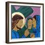 Jesus & the women of Jerusalem-Sara Hayward-Framed Giclee Print