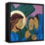 Jesus & the women of Jerusalem-Sara Hayward-Framed Stretched Canvas