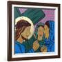 Jesus & the women of Jerusalem-Sara Hayward-Framed Giclee Print