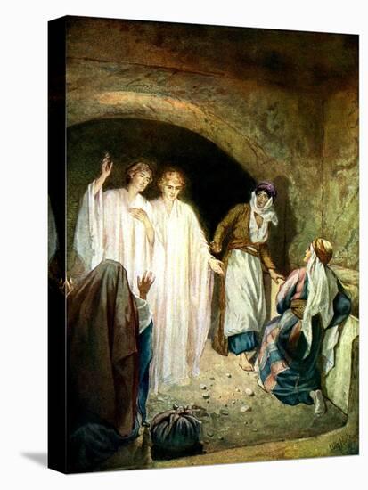 Jesus' tomb is found empty - Bible-William Brassey Hole-Stretched Canvas