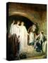 Jesus' tomb is found empty - Bible-William Brassey Hole-Stretched Canvas