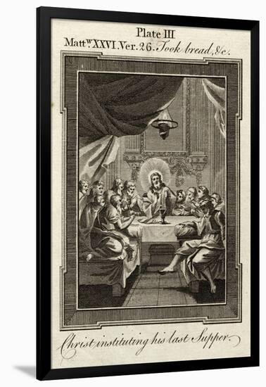 Jesus Took Bread and Blessed It and Brake (Sic) It and Said "Take Eat-null-Framed Art Print