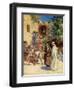 Jesus turns water into wine - Bible-William Brassey Hole-Framed Giclee Print