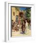 Jesus turns water into wine - Bible-William Brassey Hole-Framed Premium Giclee Print