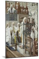 Jesus Unrolls the Book in the Synagogue, Illustration for 'The Life of Christ', C.1886-96-James Tissot-Mounted Giclee Print
