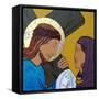 Jesus & Veronica-Sara Hayward-Framed Stretched Canvas
