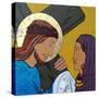 Jesus & Veronica-Sara Hayward-Stretched Canvas