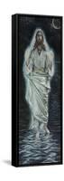 Jesus Walking on the Sea-James Tissot-Framed Stretched Canvas