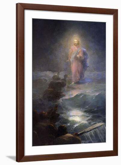Jesus Walking on Water-Ivan Konstantinovich Aivazovsky-Framed Giclee Print