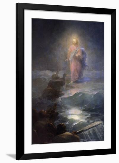 Jesus Walking on Water-Ivan Konstantinovich Aivazovsky-Framed Giclee Print