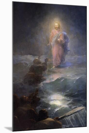 Jesus Walking on Water-Ivan Konstantinovich Aivazovsky-Mounted Giclee Print