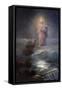 Jesus Walking on Water-Ivan Konstantinovich Aivazovsky-Framed Stretched Canvas