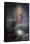 Jesus Walking on Water-Ivan Konstantinovich Aivazovsky-Framed Stretched Canvas