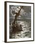 Jesus Walking Upon the Sea-William Brassey Hole-Framed Giclee Print