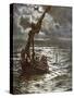 Jesus Walking Upon the Sea-William Brassey Hole-Stretched Canvas