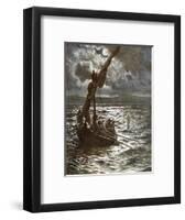 Jesus Walking Upon the Sea-William Brassey Hole-Framed Premium Giclee Print